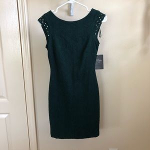 Zara emerald green dress